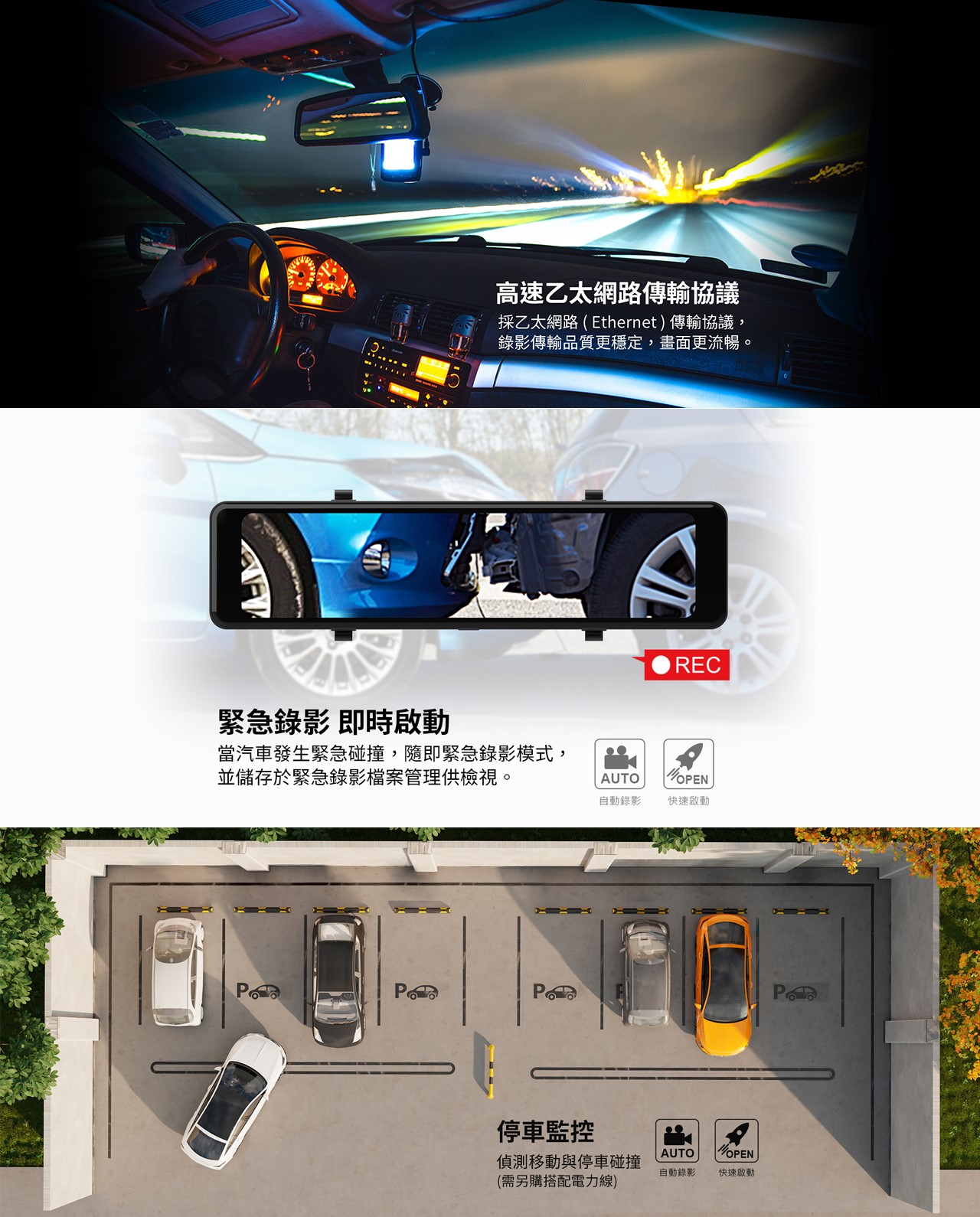 快譯通 M989-S  WiFi 前後 2K+HDR 電子後視鏡