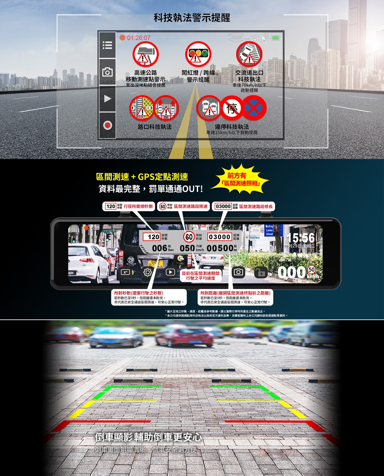 快譯通 M989-S  WiFi 前後 2K+HDR 電子後視鏡
