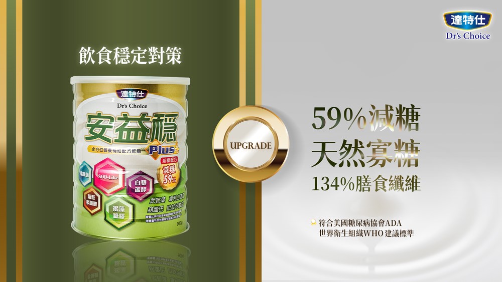 達特仕安益穩奶粉,低糖營養奶粉,銀髮族減糖奶粉,健康減糖奶粉,膳食纖維補充