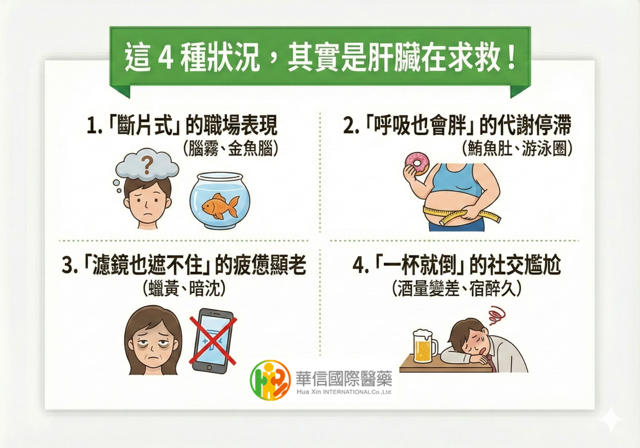 這 4 種狀況，其實是肝臟在求救