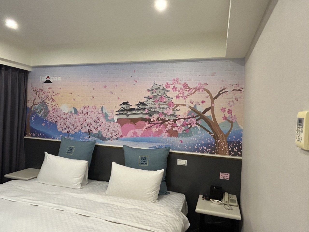 淡水長緹海景飯店｜大寬幅防焰壁布｜客製化彩噴｜皇統數位科技